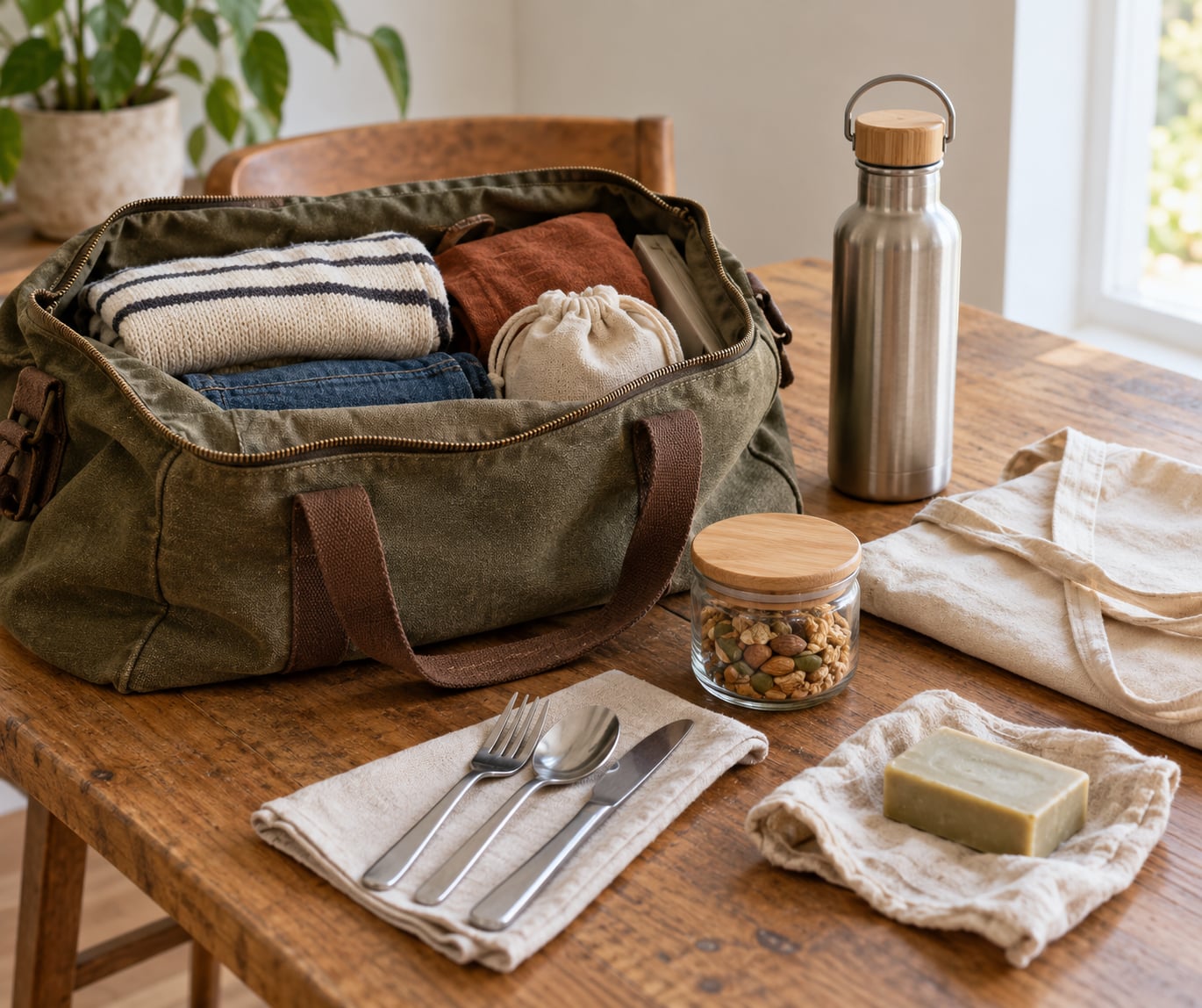 how to reduce waste while traveling