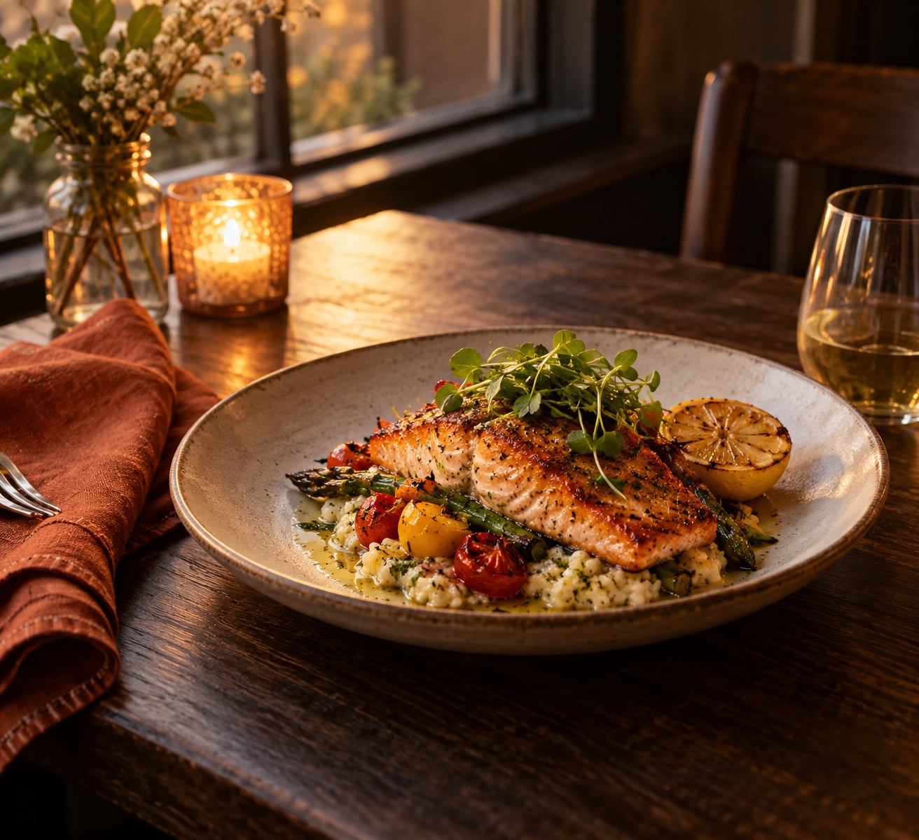 how to photograph food in a dim cafe