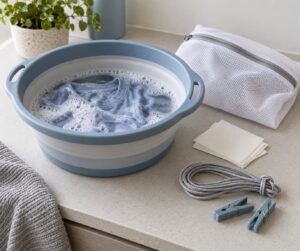 how to do laundry while traveling without a laundromat