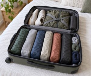 how to use packing cubes without wasting space