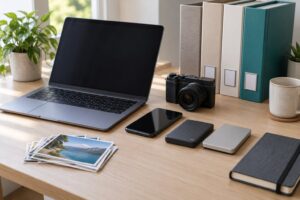 how to organize travel photos after a trip