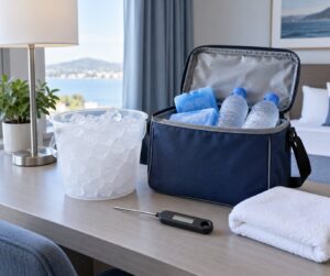 how to keep food cold in a hotel room without a fridge
