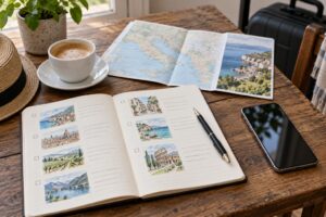 how to share your travel plans with family without constant check ins