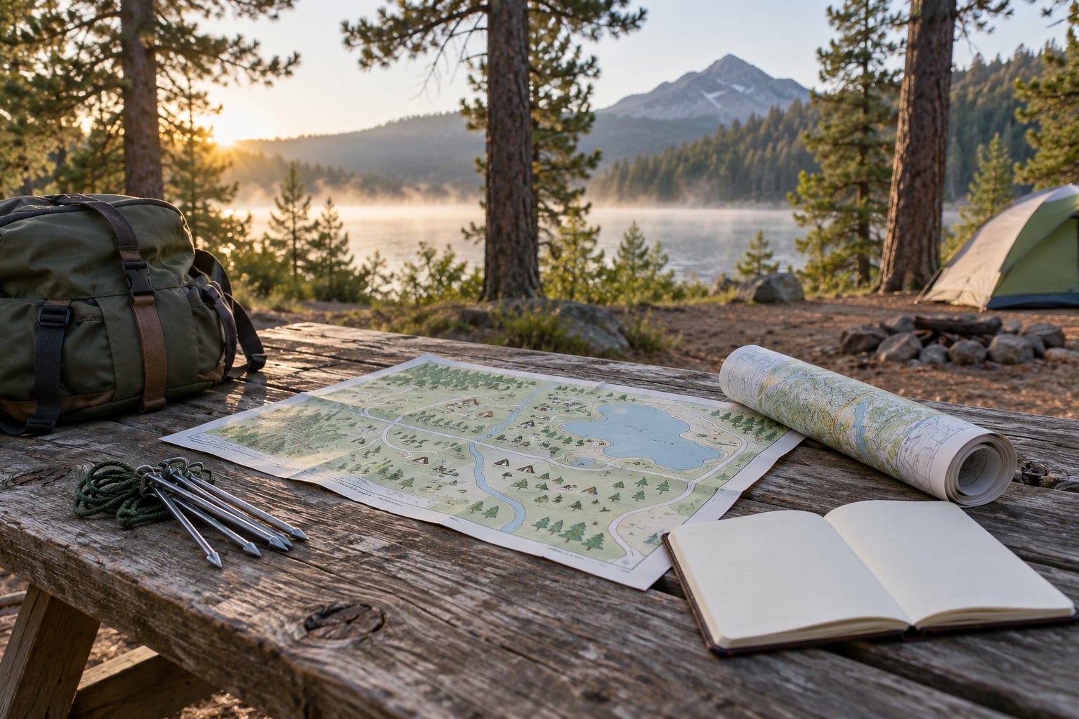 how to choose a campsite for your first camping trip