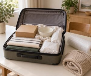how to pack fragile souvenirs in a suitcase
