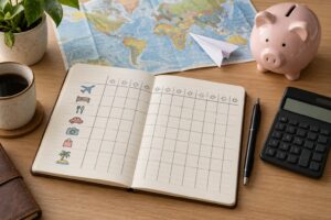 how to save for a big trip in one year