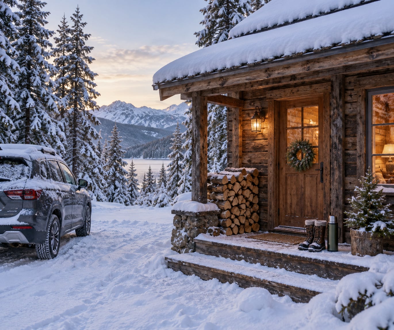 how to plan a cabin weekend in winter