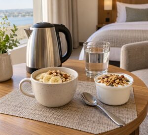 how to make breakfast in a hotel room