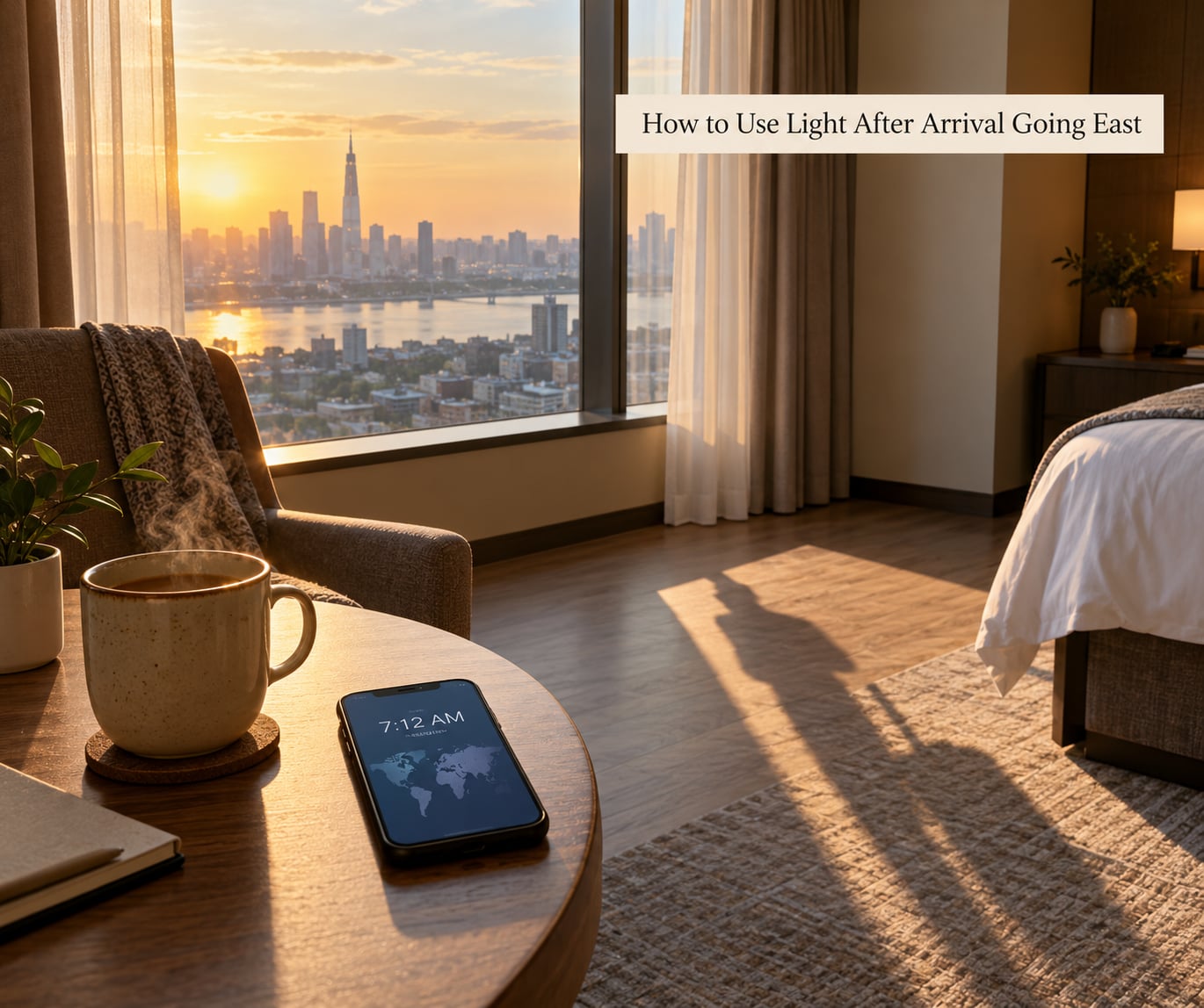 How to Use Light After Arrival Going East
