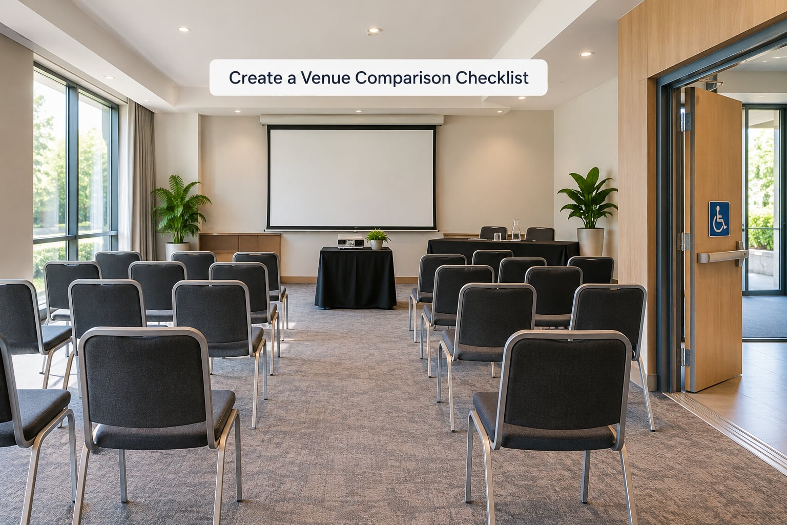 Create a Venue Comparison Checklist