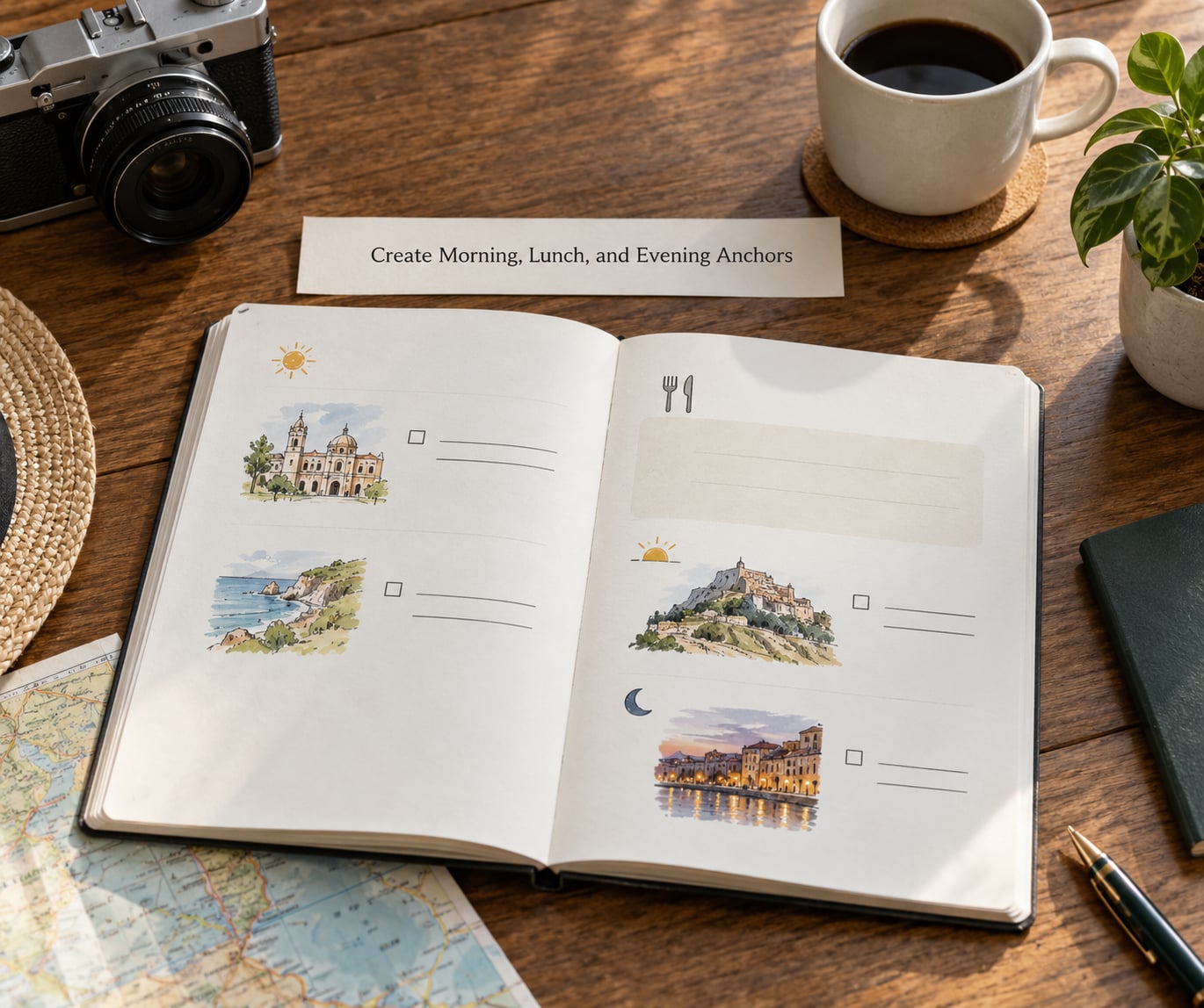 Create Morning, Lunch, and Evening Anchors