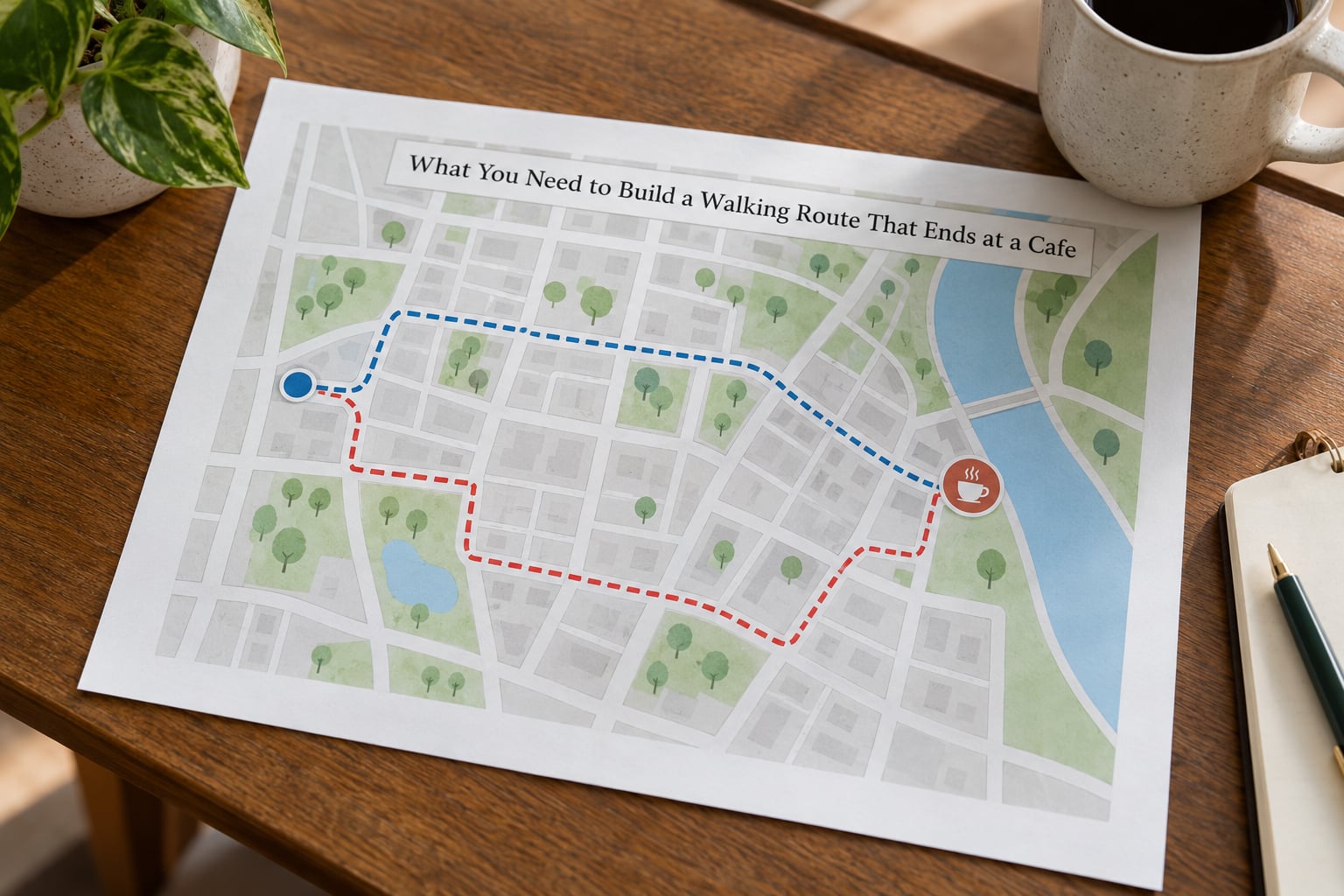 What You Need to Build a Walking Route That Ends at a Cafe