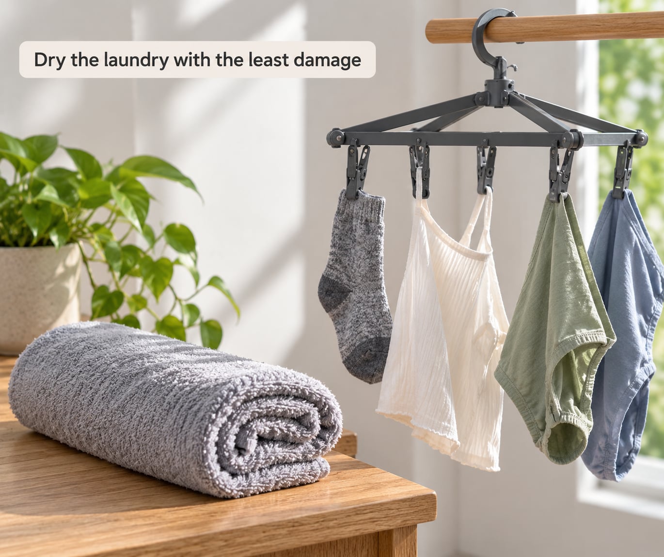 Dry the laundry with the least damage