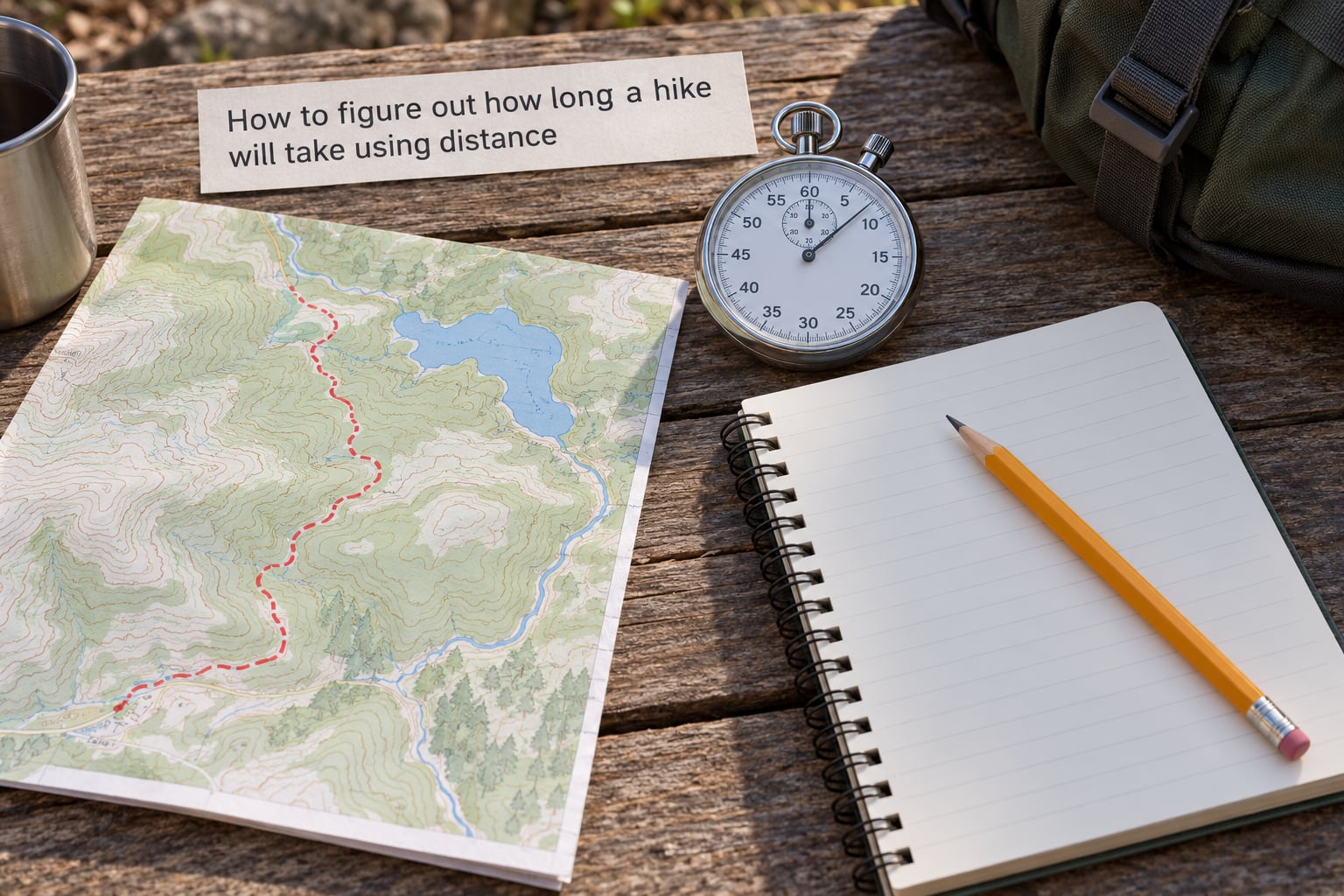 How to figure out how long a hike will take using distance