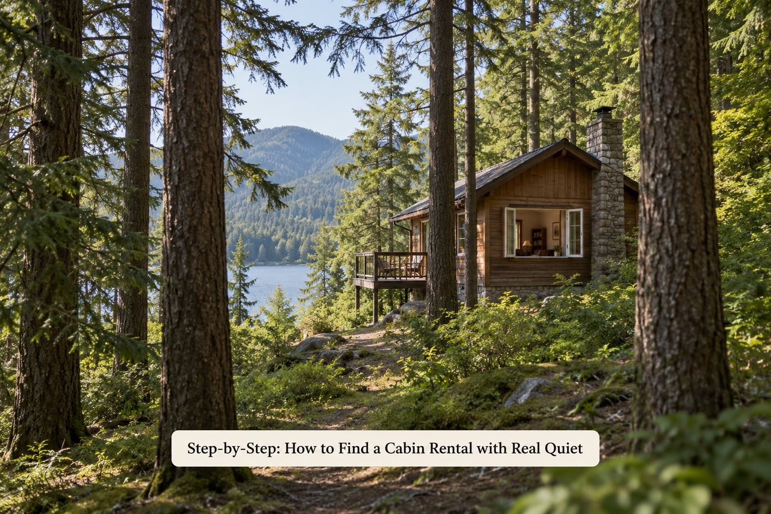 Step-by-Step: How to Find a Cabin Rental with Real Quiet