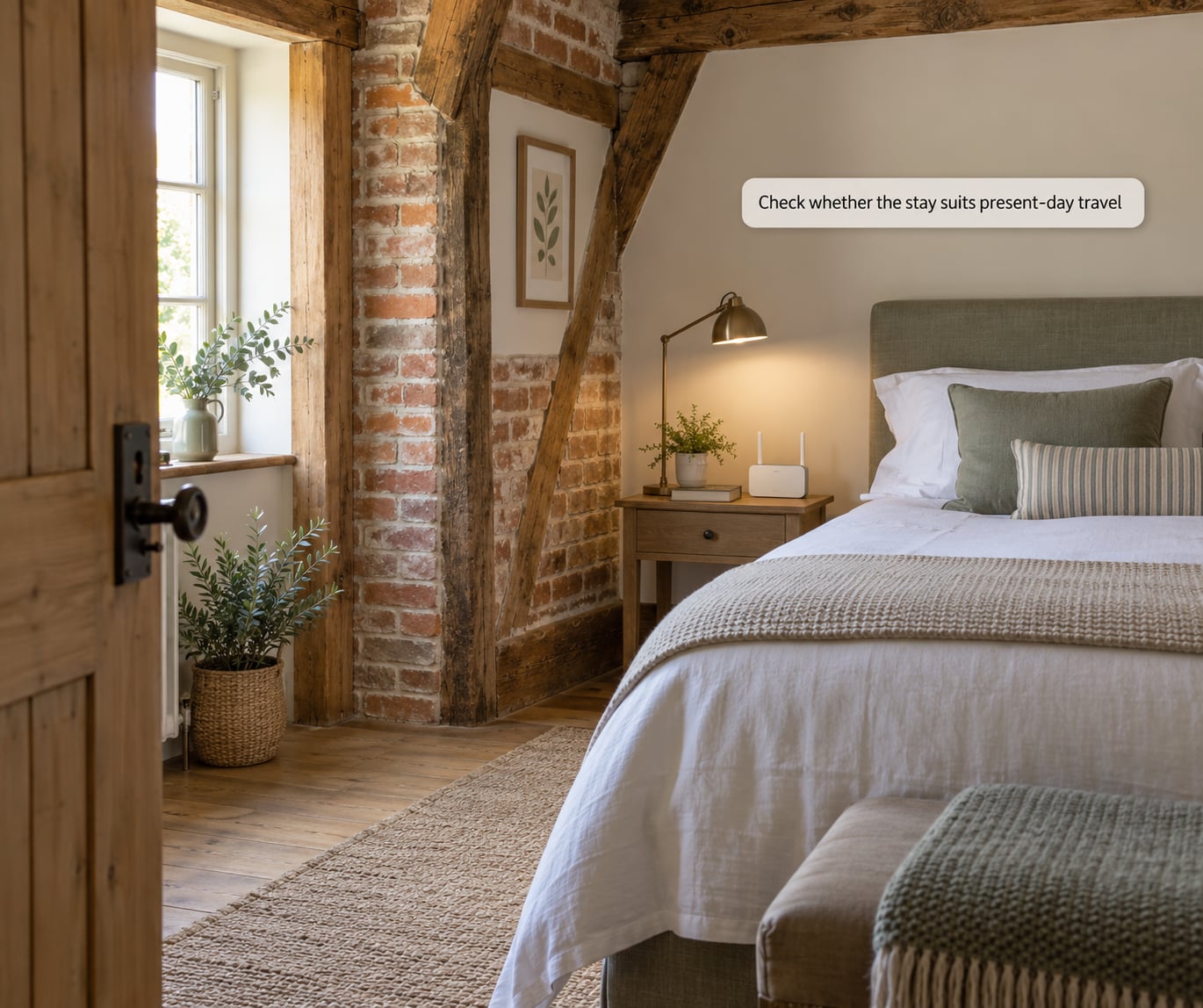Check whether the stay suits present-day travel