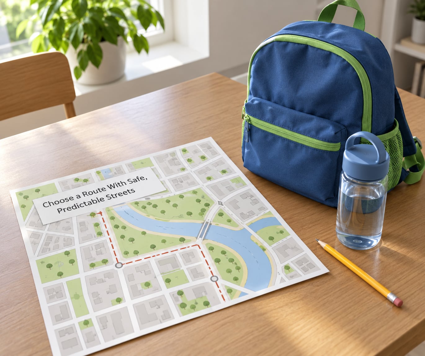 Choose a Route With Safe, Predictable Streets