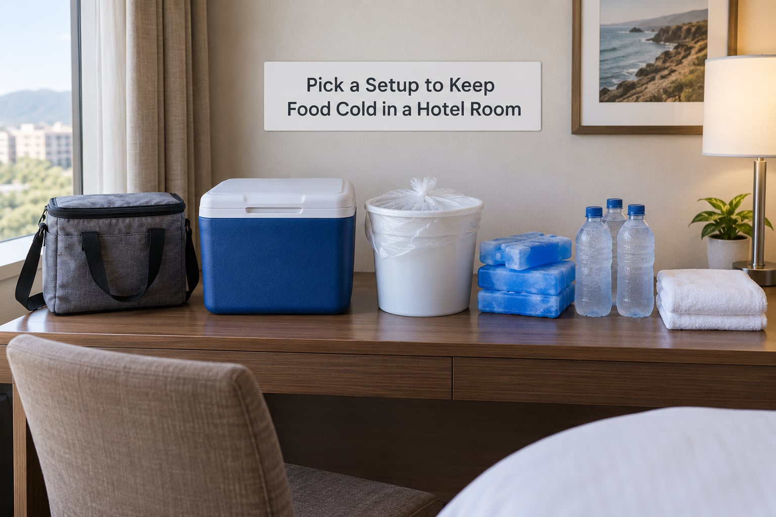 Pick a Setup to Keep Food Cold in a Hotel Room