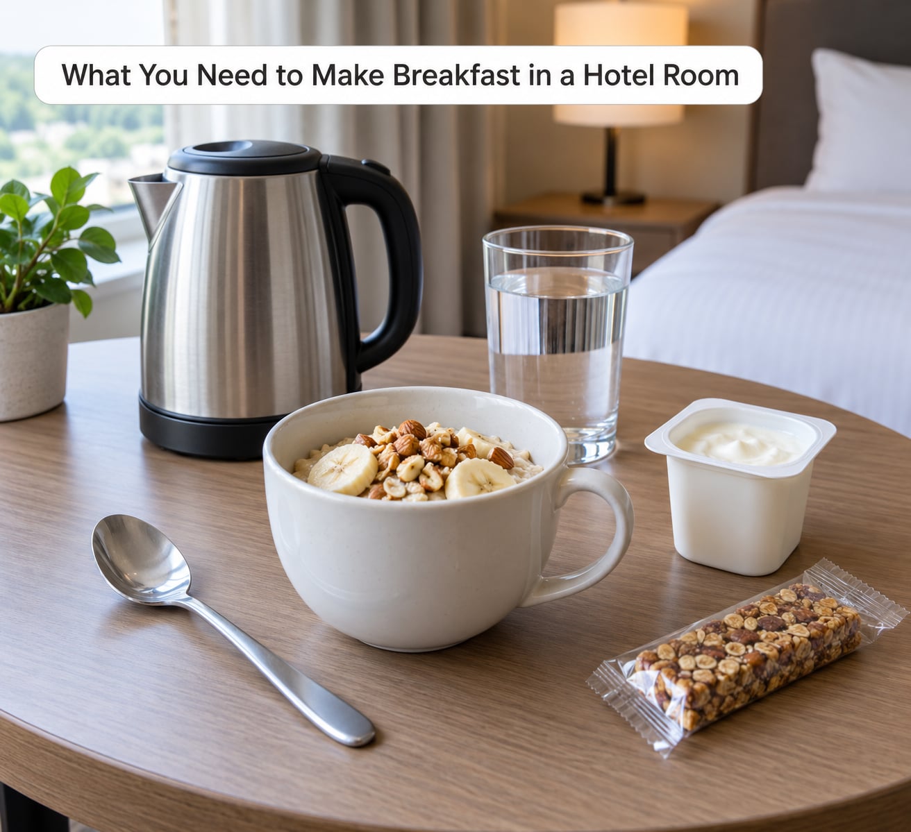 What You Need to Make Breakfast in a Hotel Room
