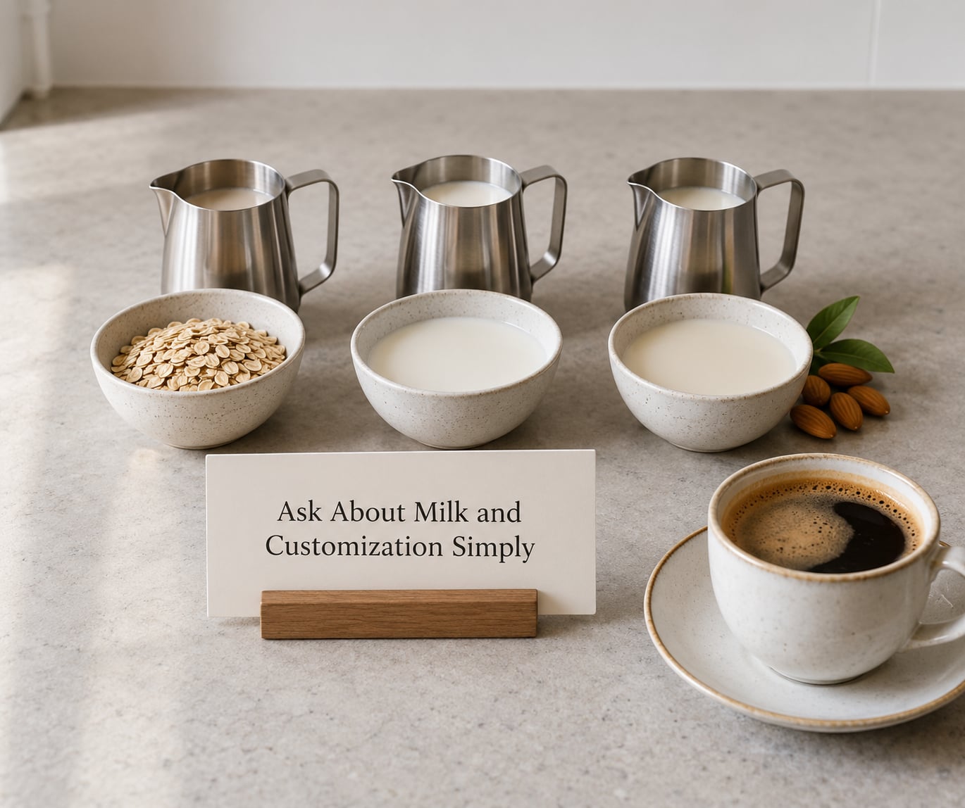 Ask About Milk and Customization Simply