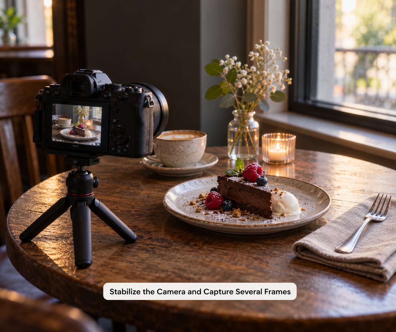 Stabilize the Camera and Capture Several Frames