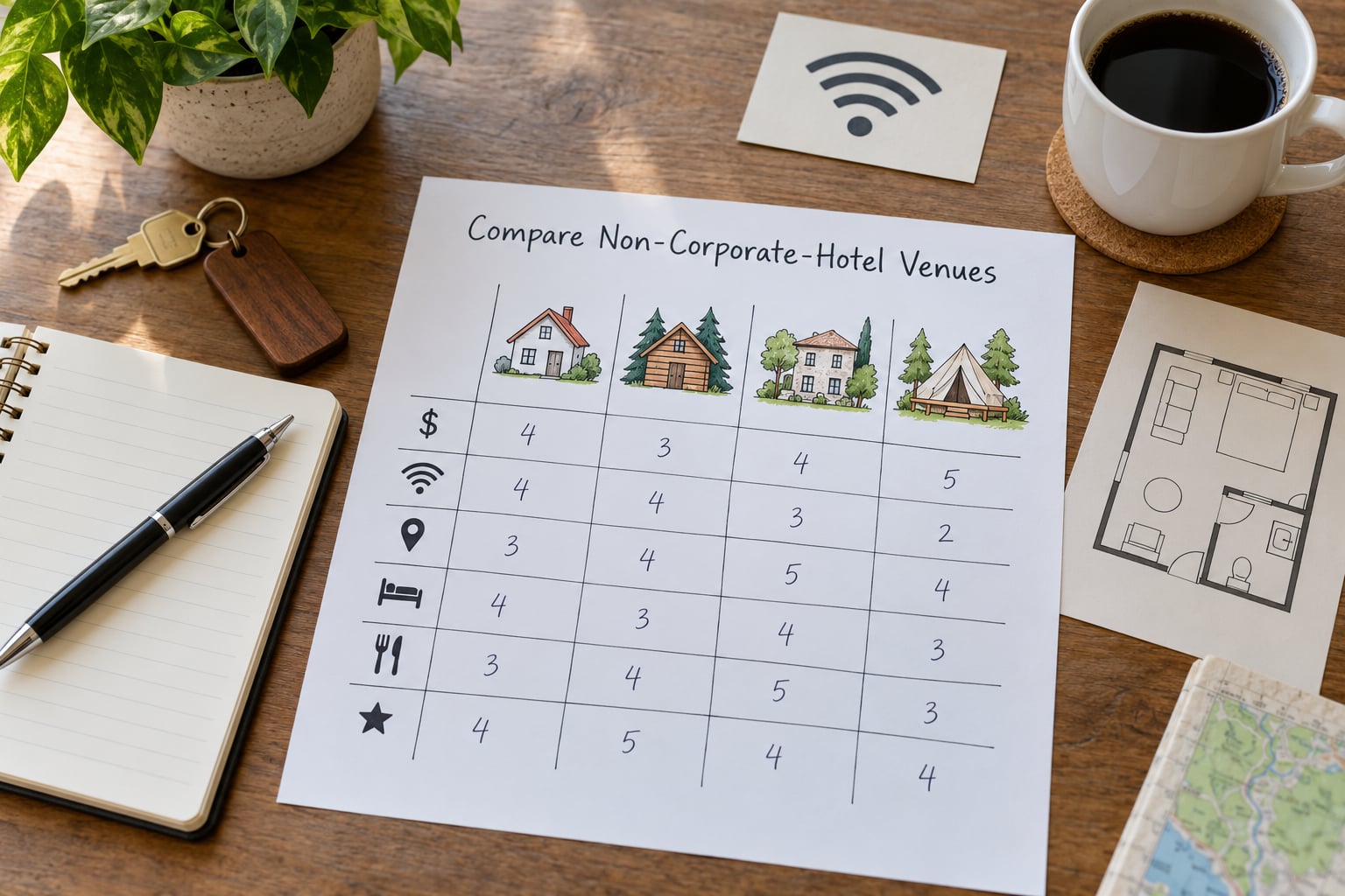 Compare Non-Corporate-Hotel Venues
