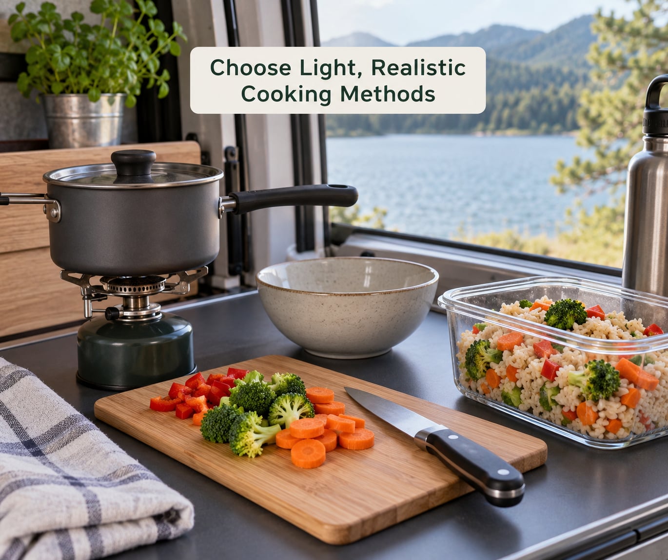 Choose Light, Realistic Cooking Methods