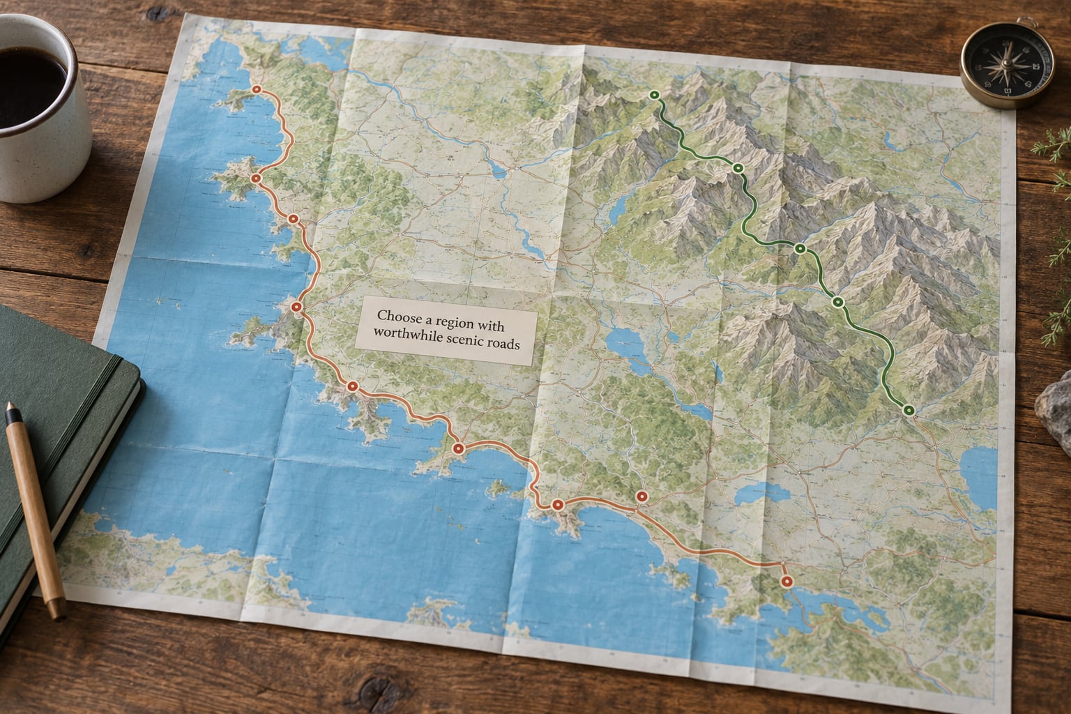 Choose a region with worthwhile scenic roads