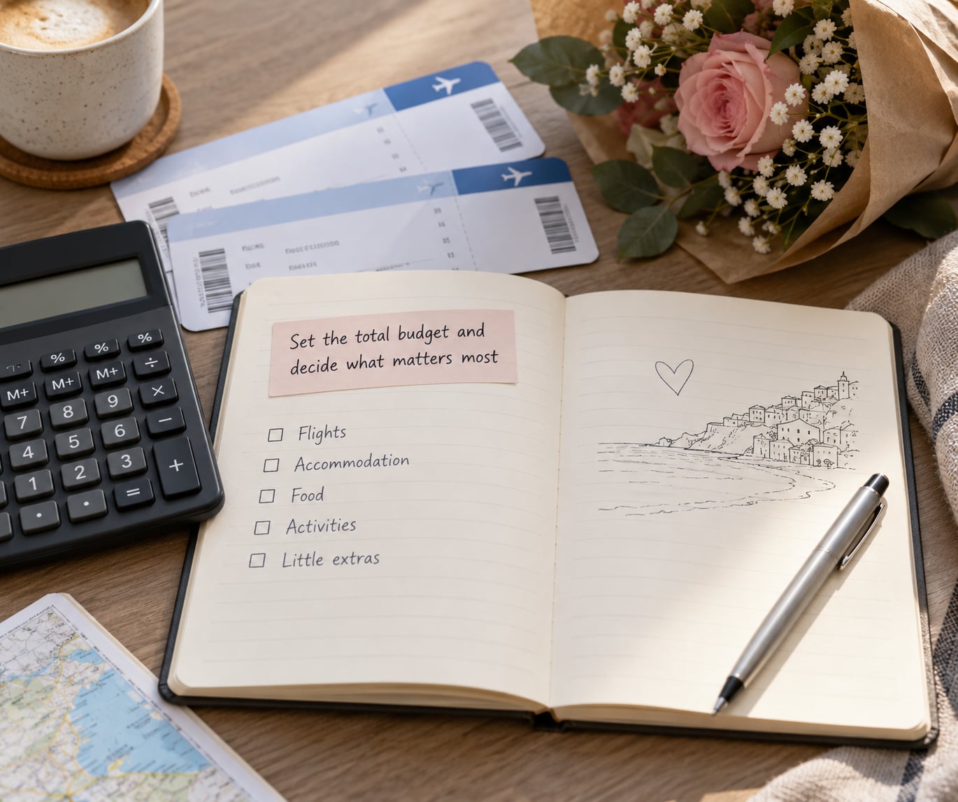 Set the total budget and decide what matters most