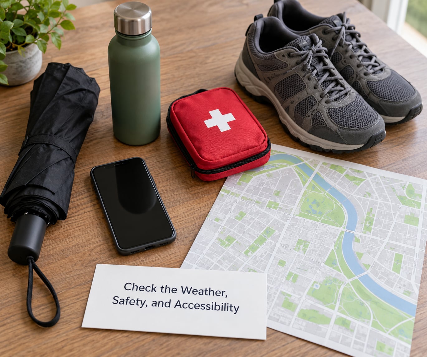 Check the Weather, Safety, and Accessibility
