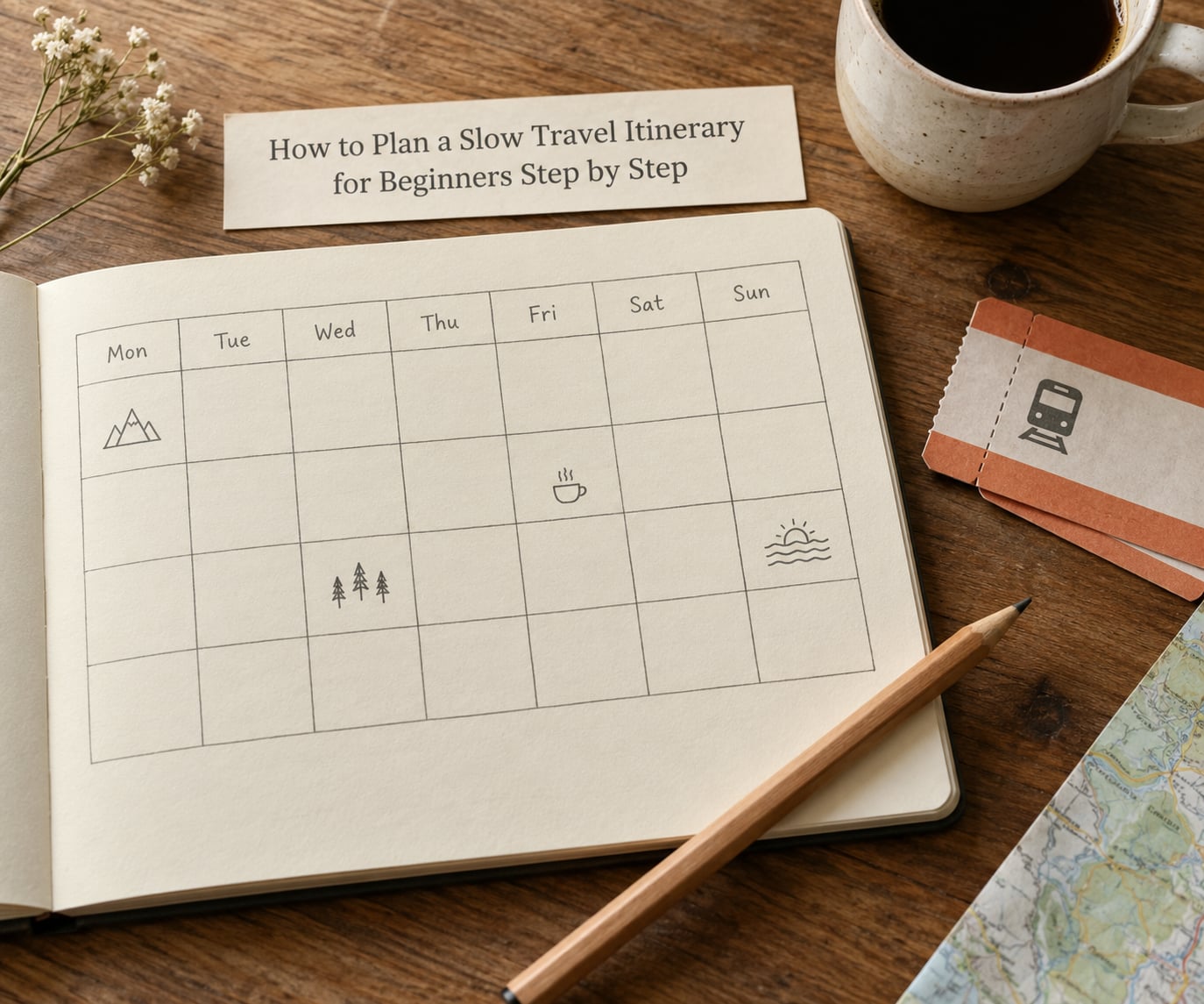 How to Plan a Slow Travel Itinerary for Beginners Step by Step