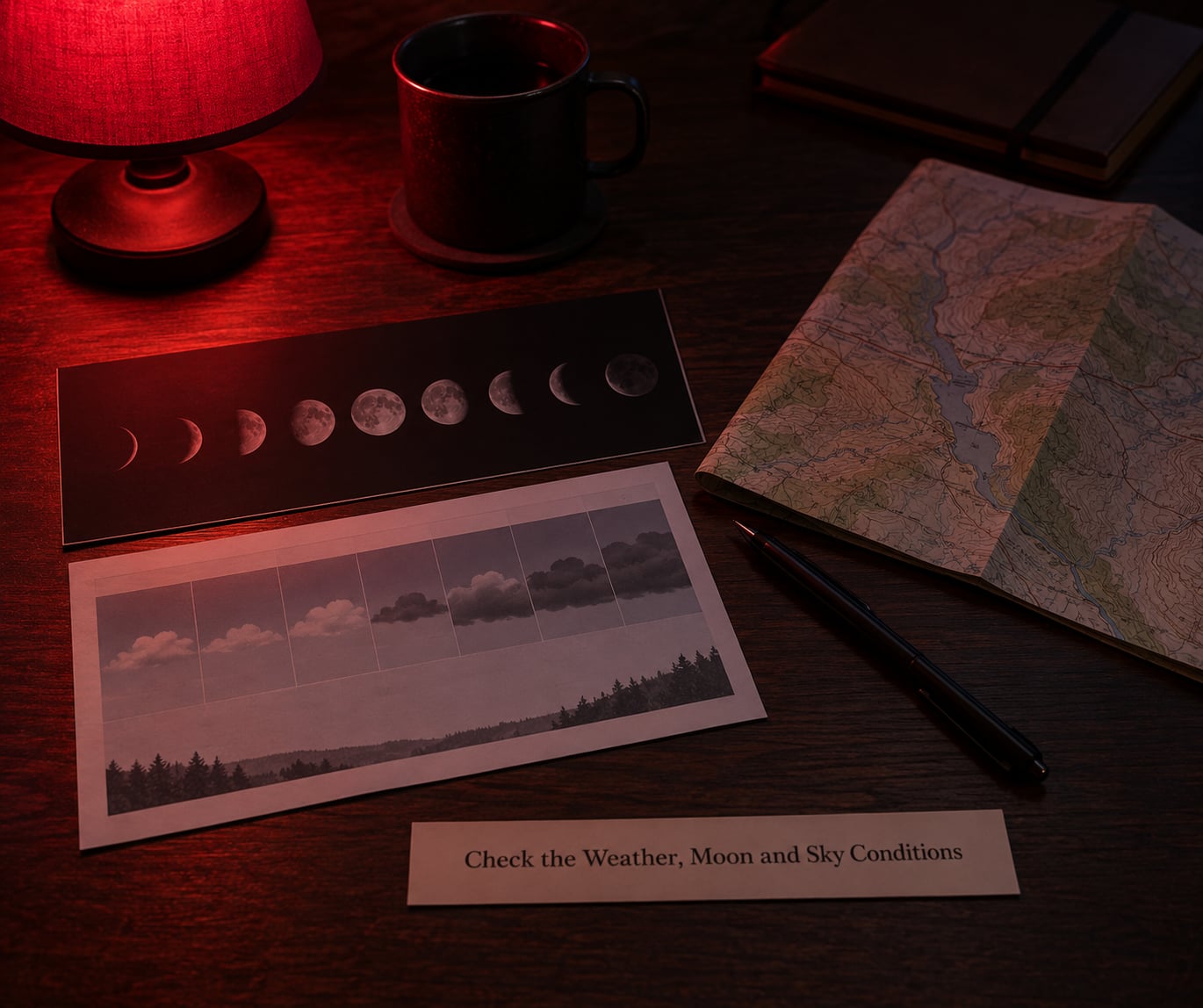 Check the Weather, Moon and Sky Conditions