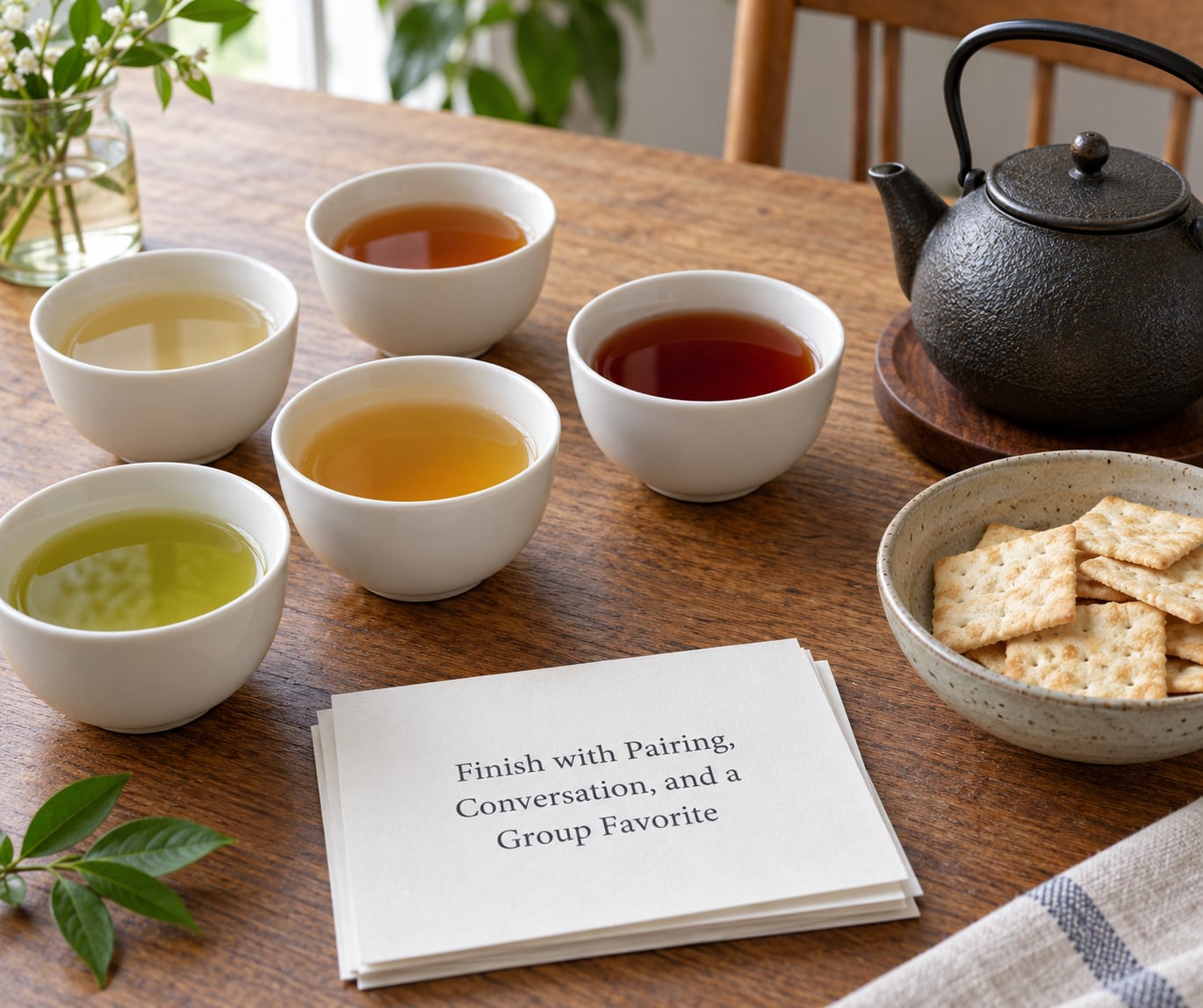 Finish with Pairing, Conversation, and a Group Favorite
