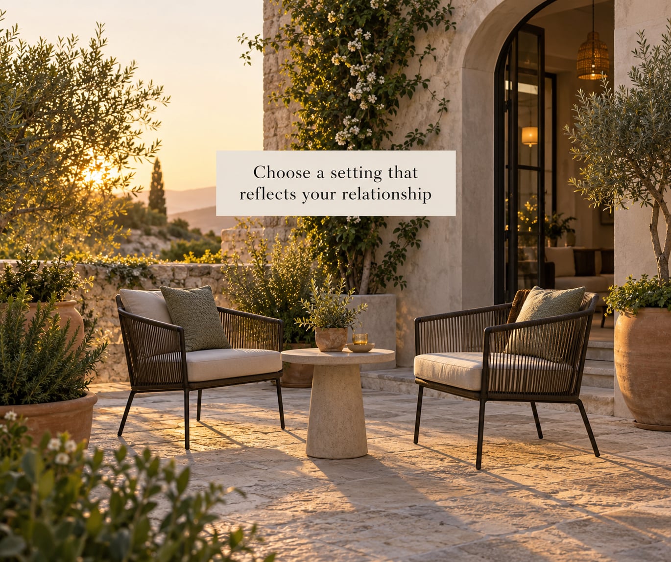 Choose a setting that reflects your relationship