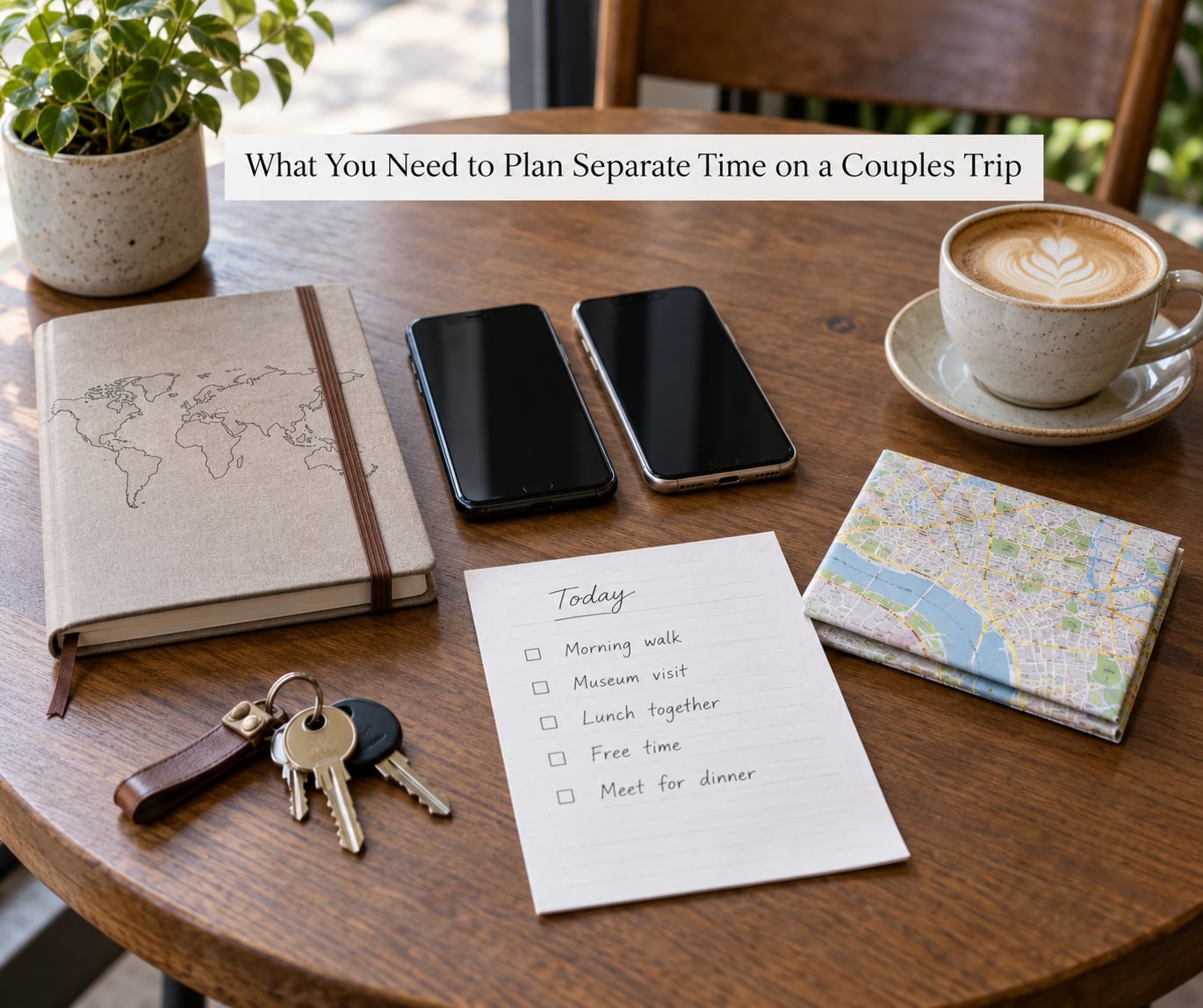 What You Need to Plan Separate Time on a Couples Trip