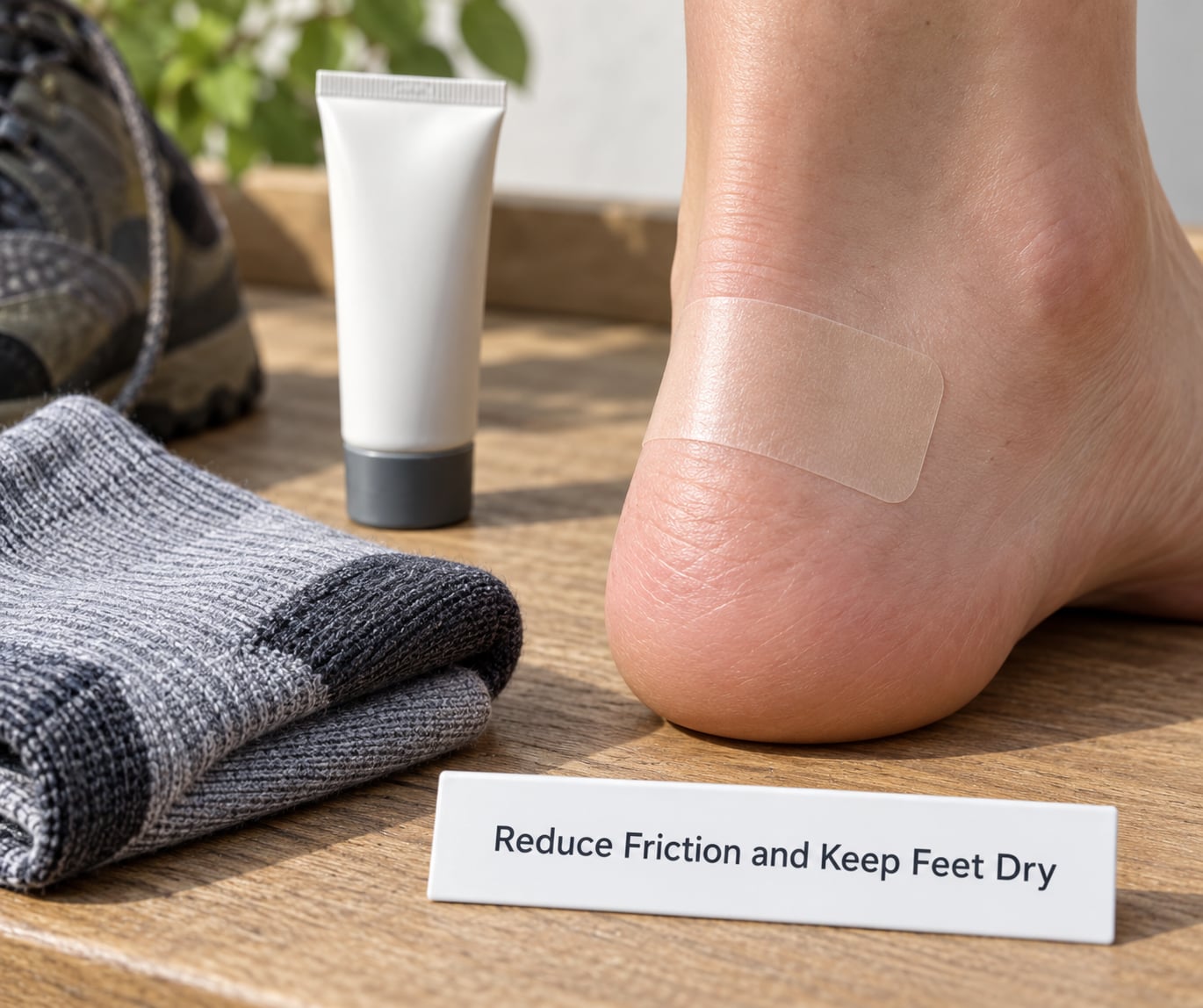 Reduce Friction and Keep Feet Dry