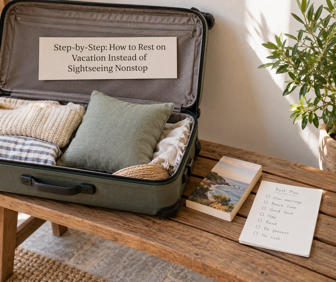 Step-by-Step: How to Rest on Vacation Instead of Sightseeing Nonstop