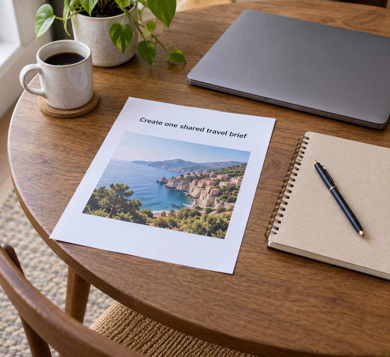 Create one shared travel brief