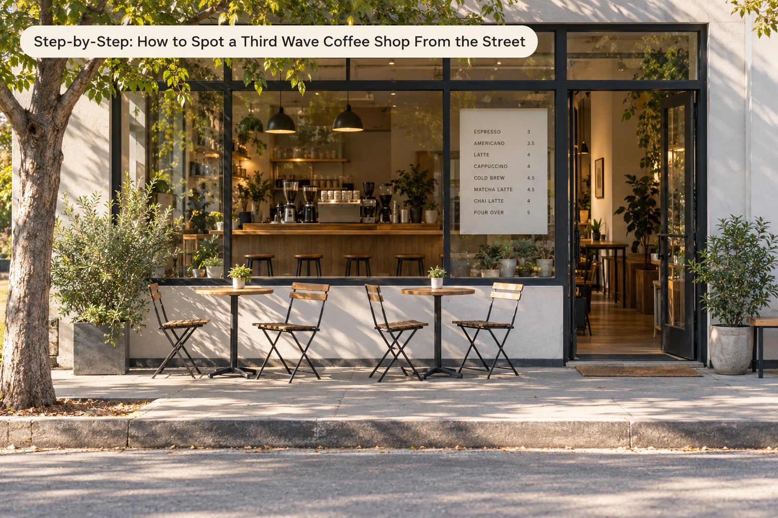 Step-by-Step: How to Spot a Third Wave Coffee Shop From the Street