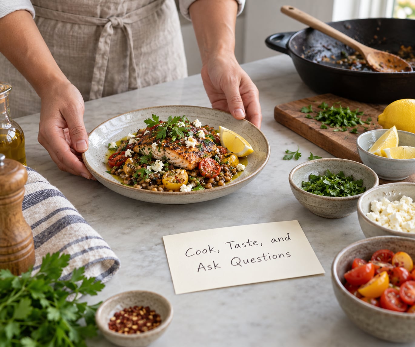 Cook, Taste, and Ask Questions