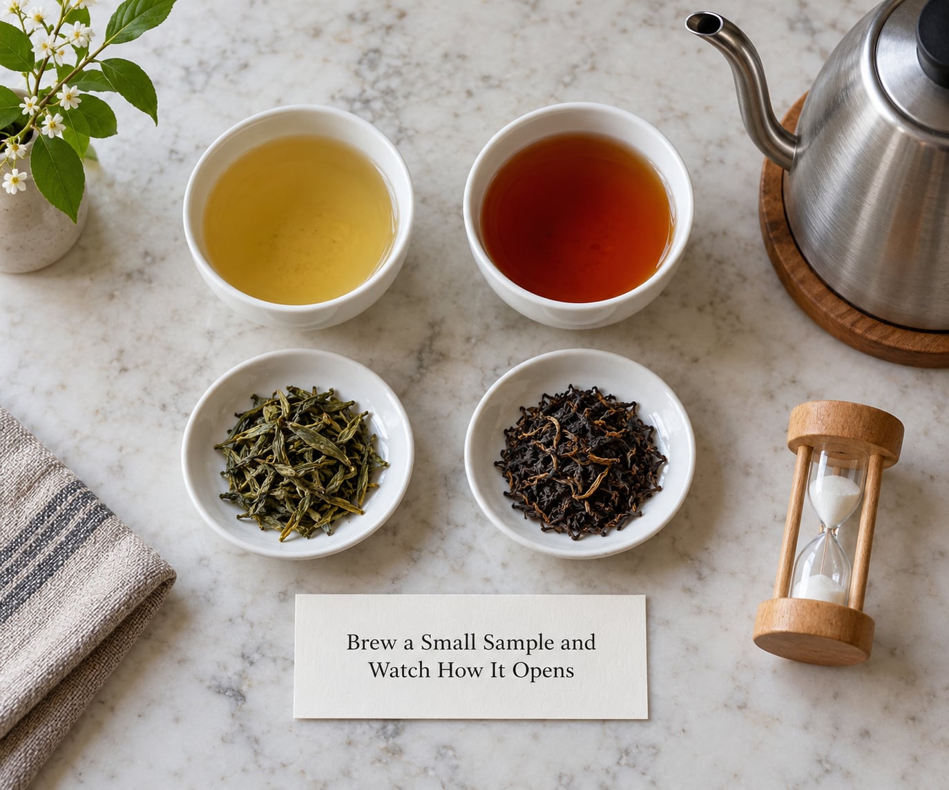Brew a Small Sample and Watch How It Opens