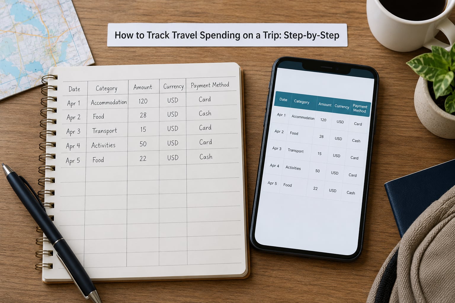 How to Track Travel Spending on a Trip: Step-by-Step