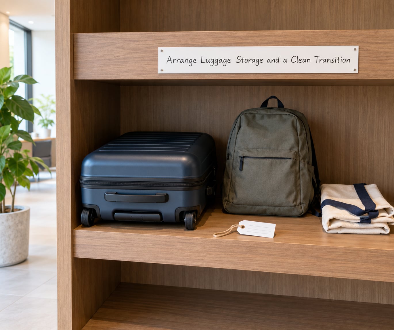Arrange Luggage Storage and a Clean Transition
