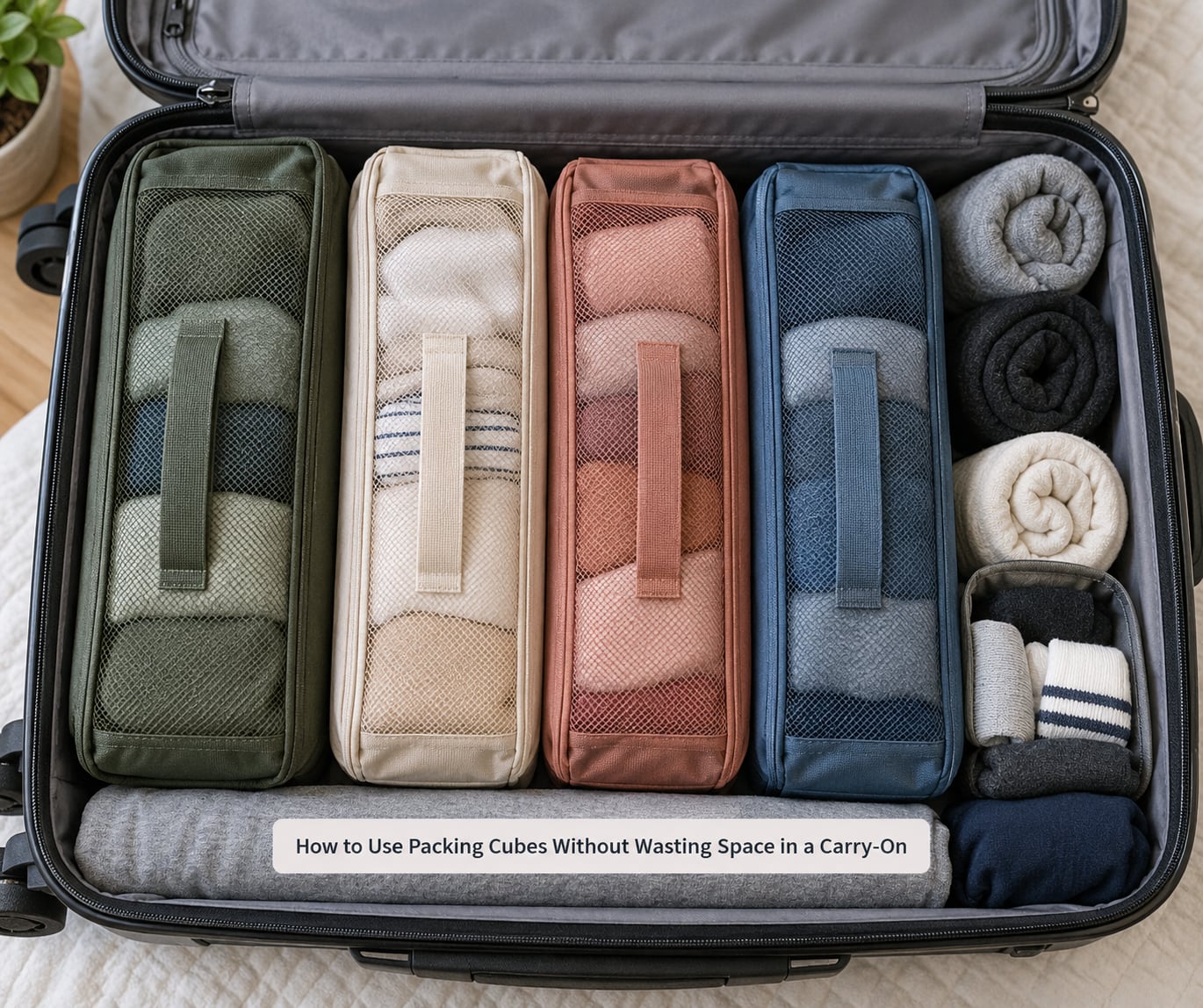 How to Use Packing Cubes Without Wasting Space in a Carry-On