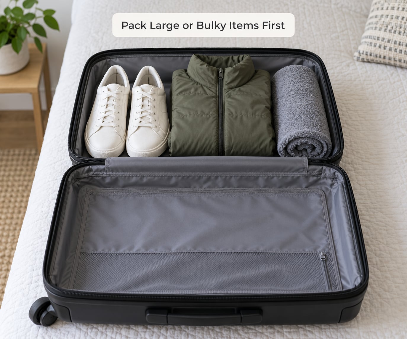 Pack Large or Bulky Items First