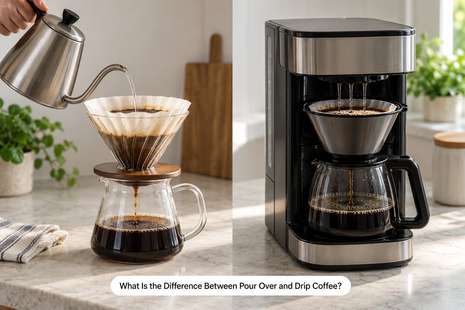 What Is the Difference Between Pour Over and Drip Coffee?