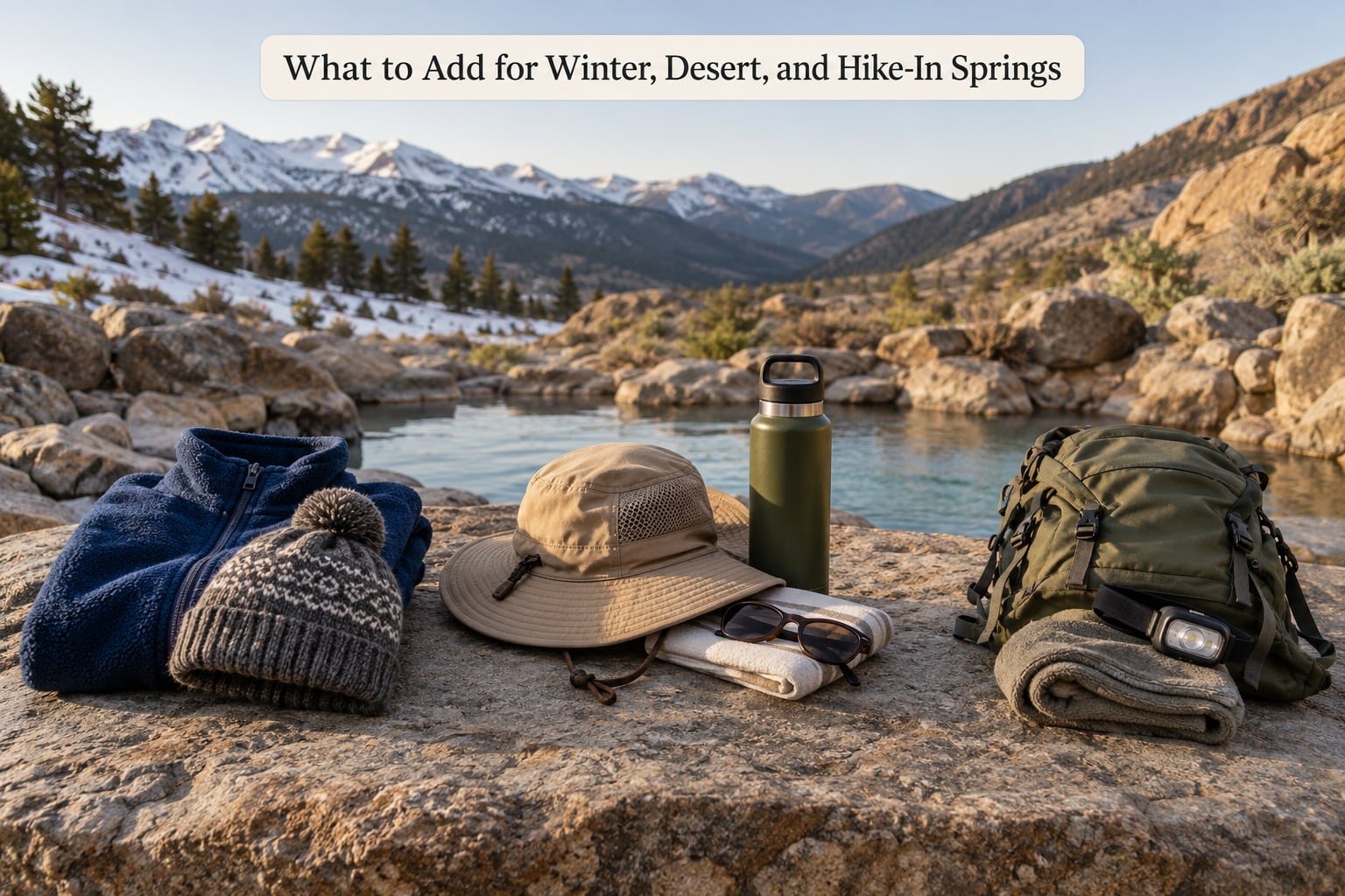 What to Add for Winter, Desert, and Hike-In Springs