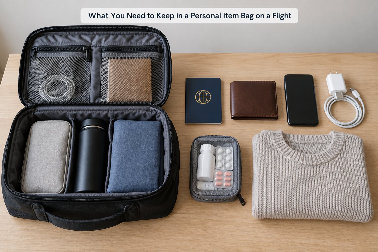 What You Need to Keep in a Personal Item Bag on a Flight